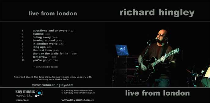 Live from London - Richard Hingley (CD)
